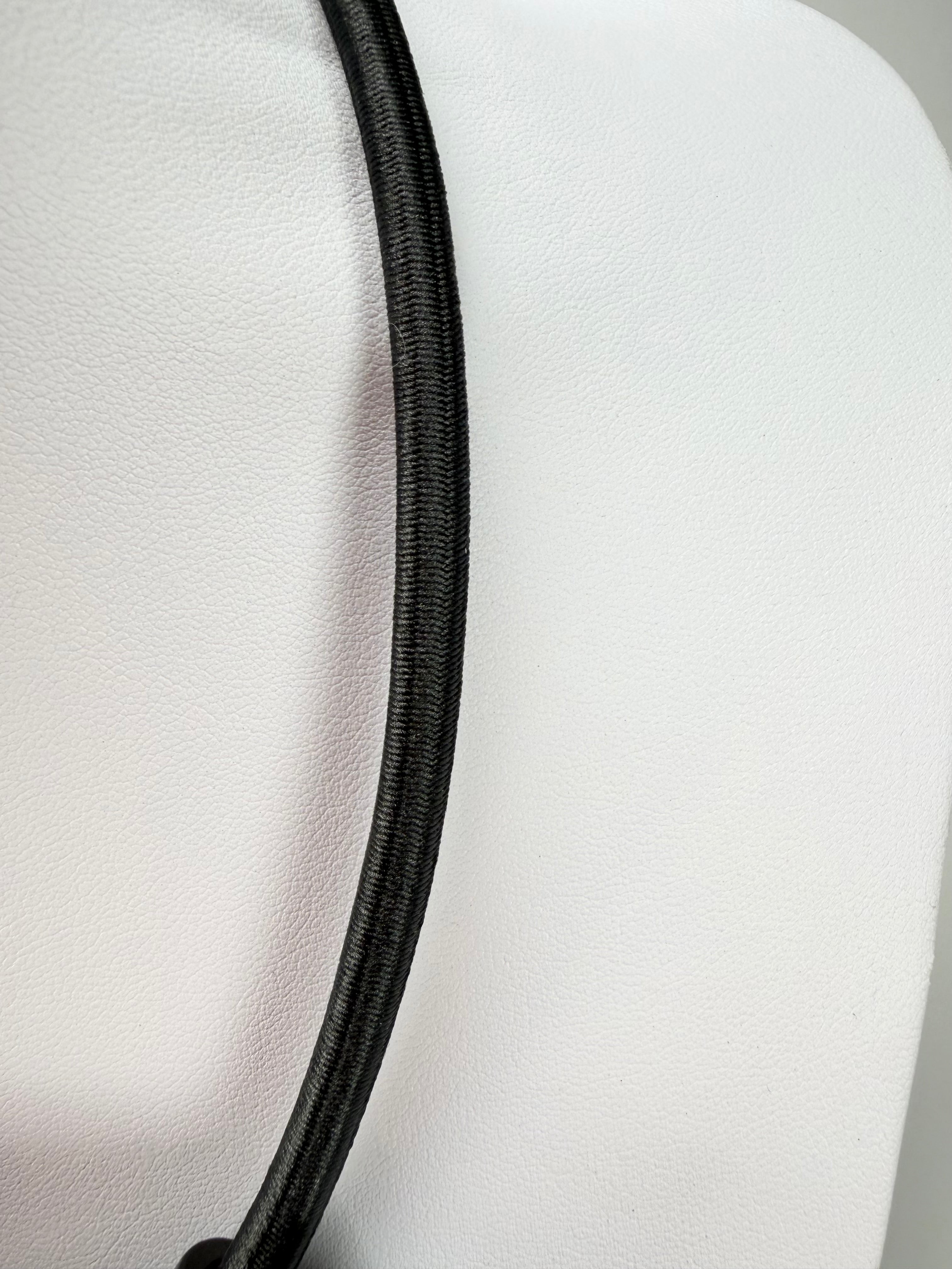 Zsiska - Checkmate "Prue Leith" Sapphire & Turquoise 3 Bead Resin Necklace ( P220150BLTUQ03 )