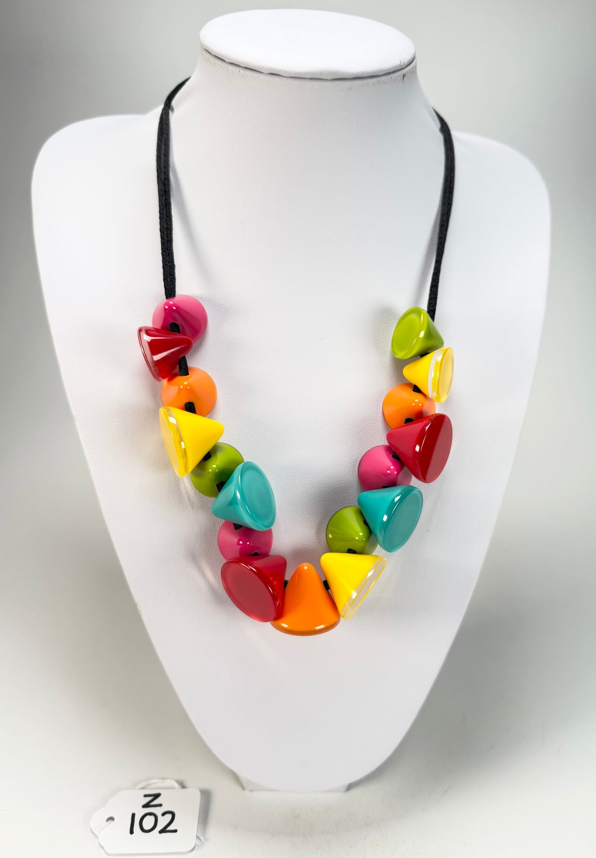 Zsiska - Joy 17 Bead Colourful Combination Resin Necklace ( P150101JOY1Q17 )
