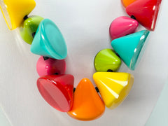 Zsiska - Joy 17 Bead Colourful Combination Resin Necklace ( P150101JOY1Q17 )