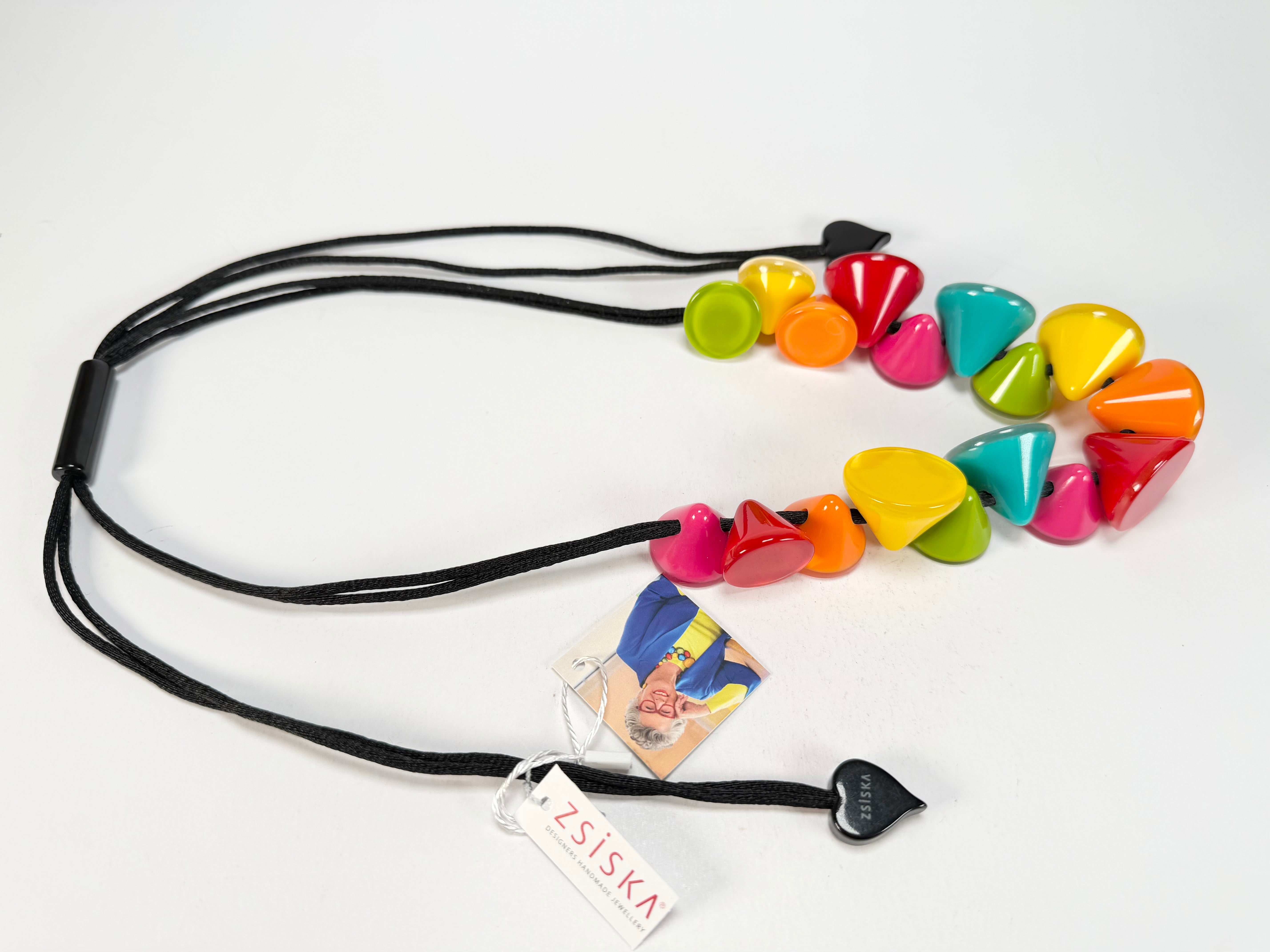 Zsiska - Joy 17 Bead Colourful Combination Resin Necklace ( P150101JOY1Q17 )
