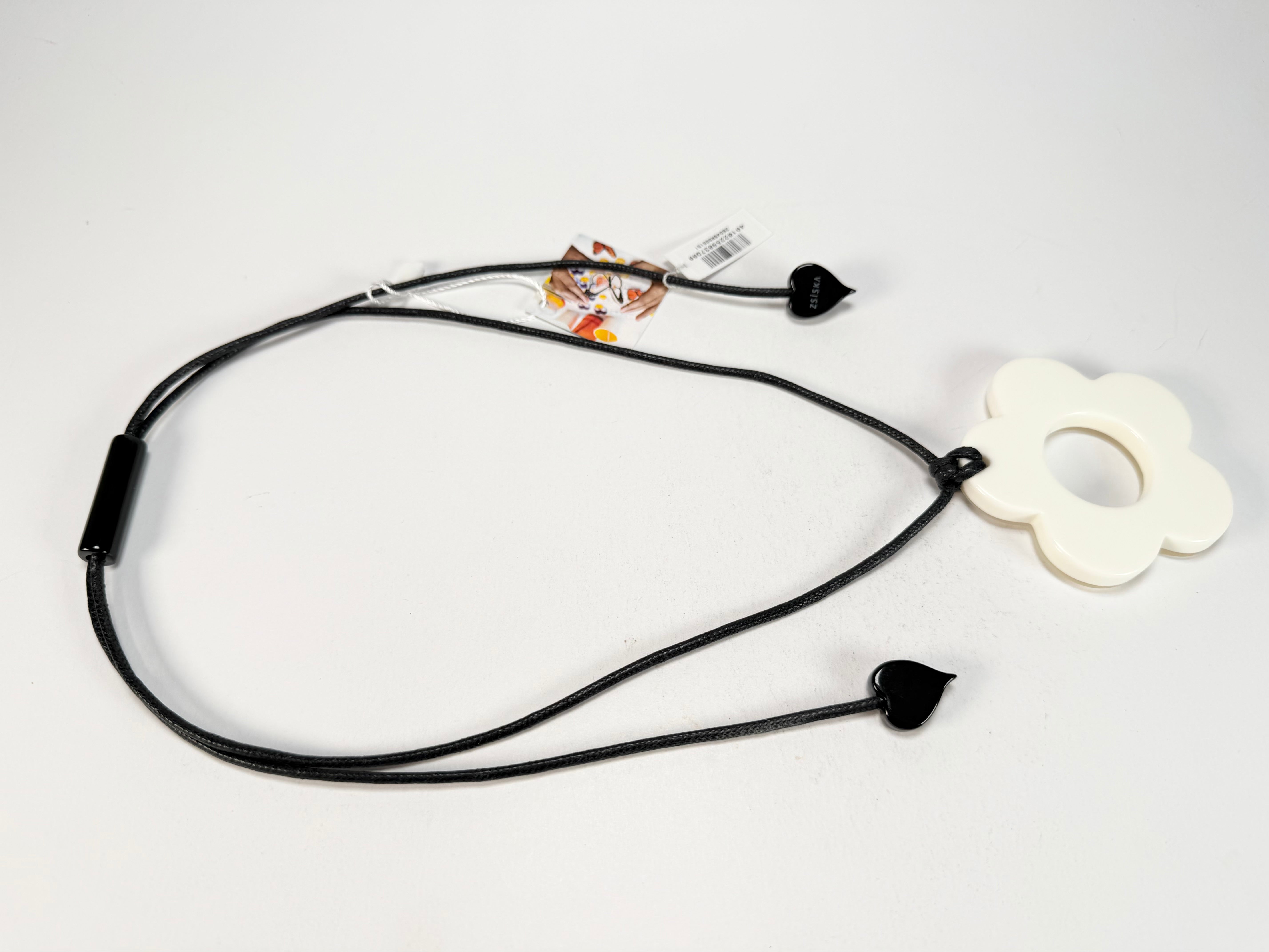 Zsiska - Colourful Statement "Olive" White Pendant Resin Necklace ( 40102259037Q00 )