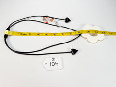 Zsiska - Colourful Statement "Olive" White Pendant Resin Necklace ( 40102259037Q00 )