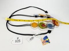 Zsiska - Flora "Prue Leith" Winter Spectrum 7 Bead Resin Necklace ( P0701020499Q07 )