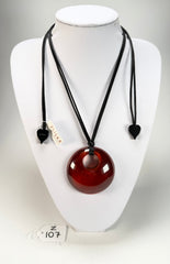 Zsiska - Colourful Statement "Pendant" Winter Red Resin Necklace ( 40102049172Q00 )