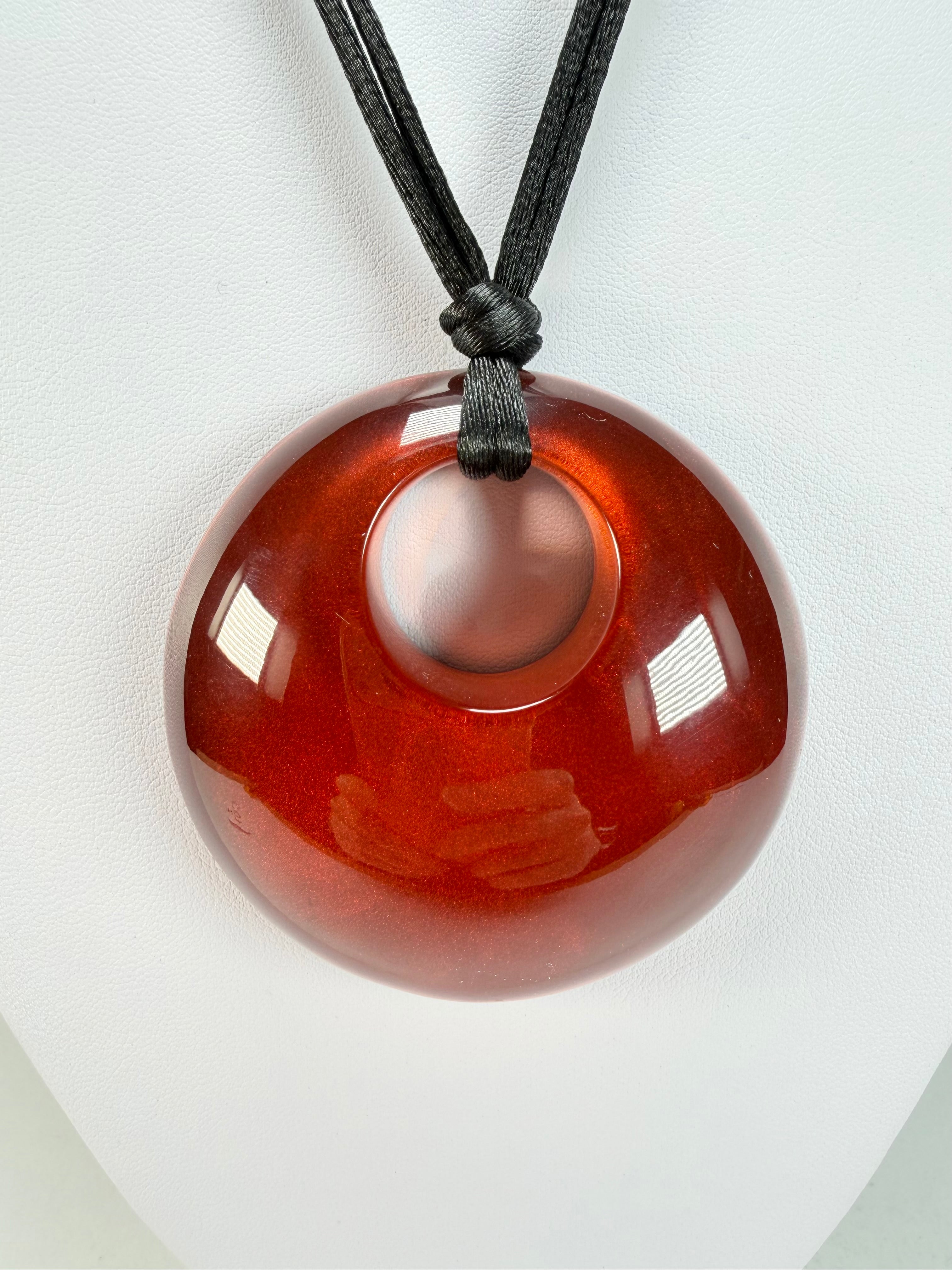 Zsiska - Colourful Statement "Pendant" Winter Red Resin Necklace ( 40102049172Q00 )