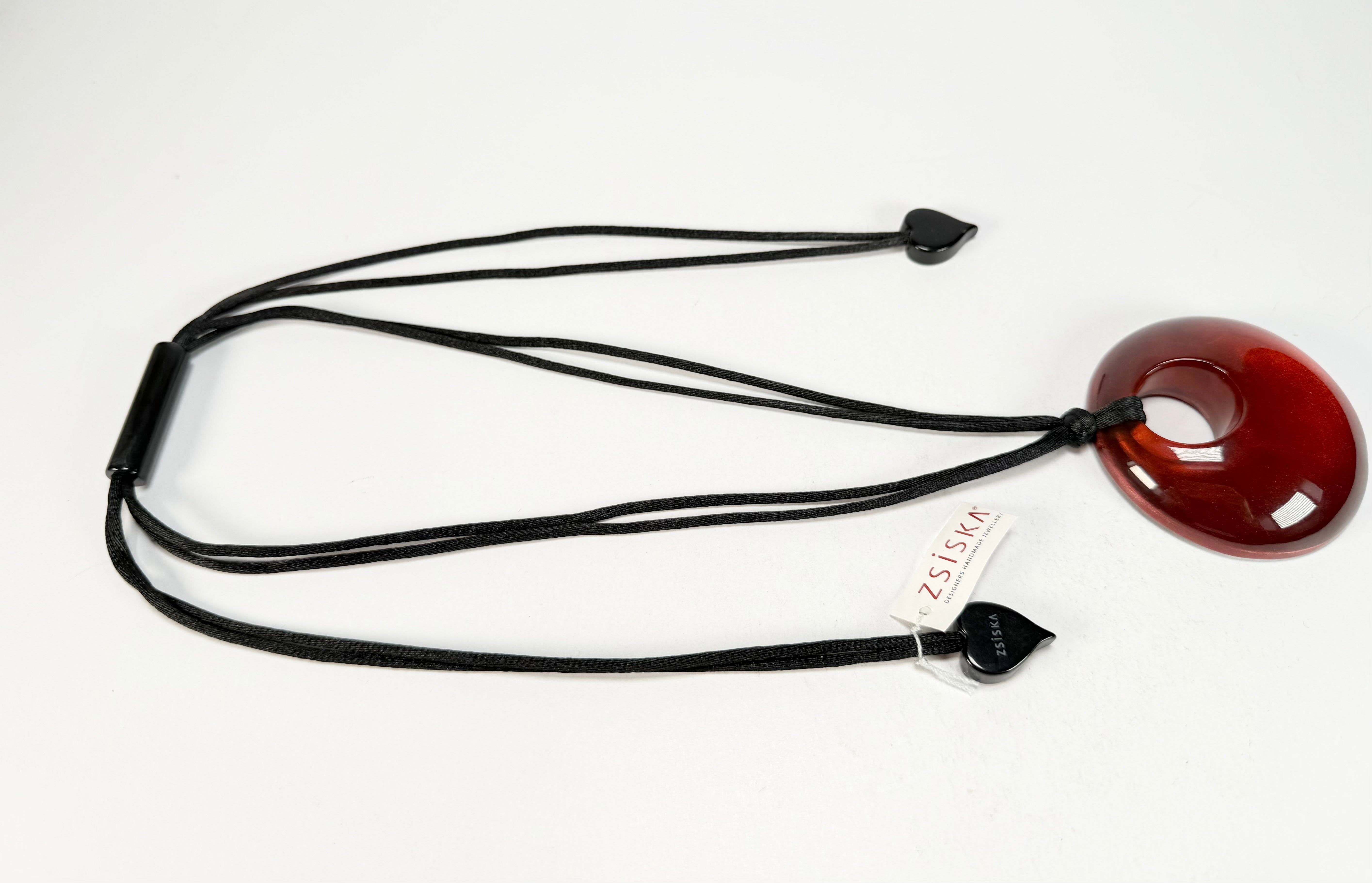 Zsiska - Colourful Statement "Pendant" Winter Red Resin Necklace ( 40102049172Q00 )