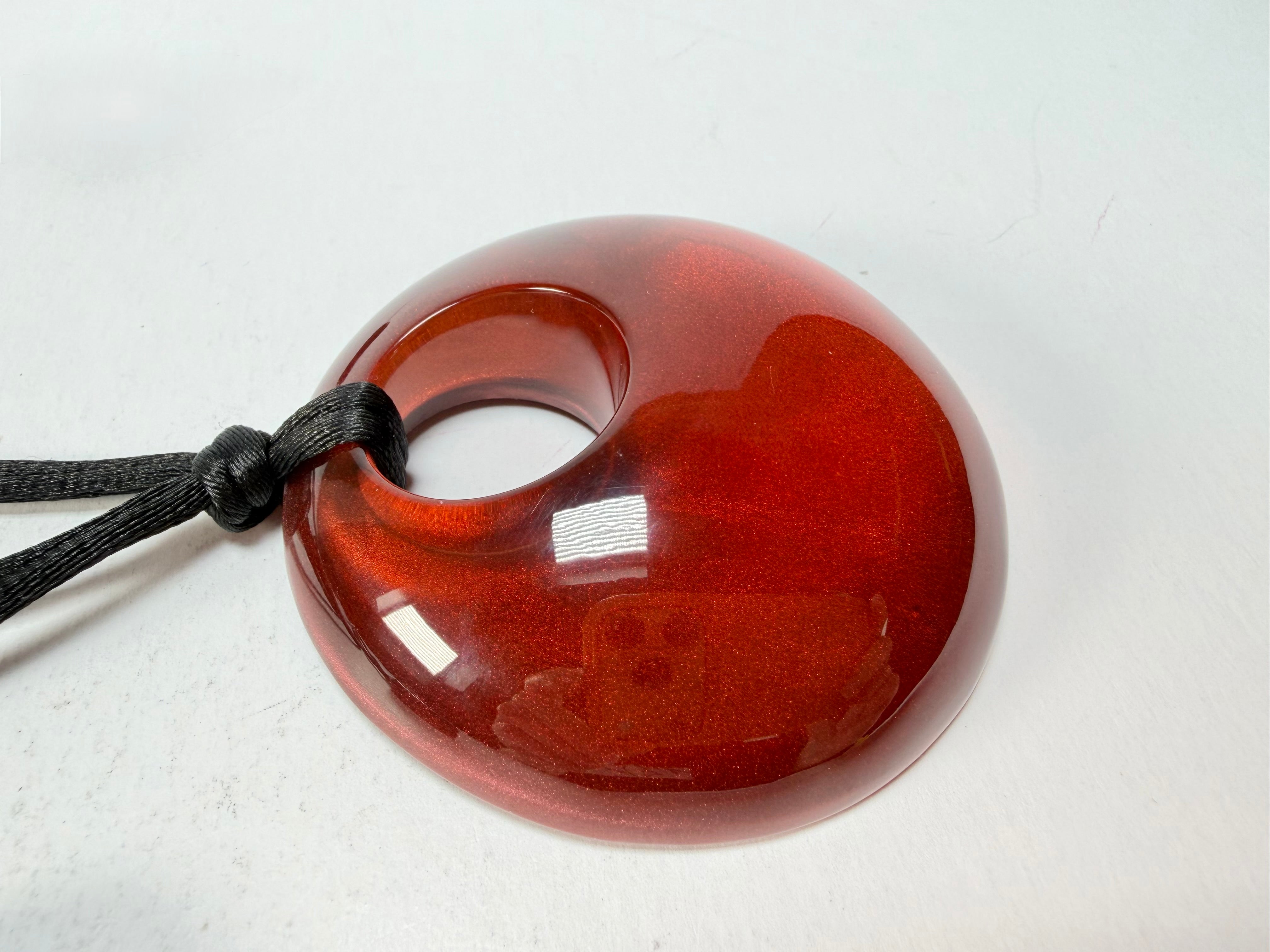 Zsiska - Colourful Statement "Pendant" Winter Red Resin Necklace ( 40102049172Q00 )