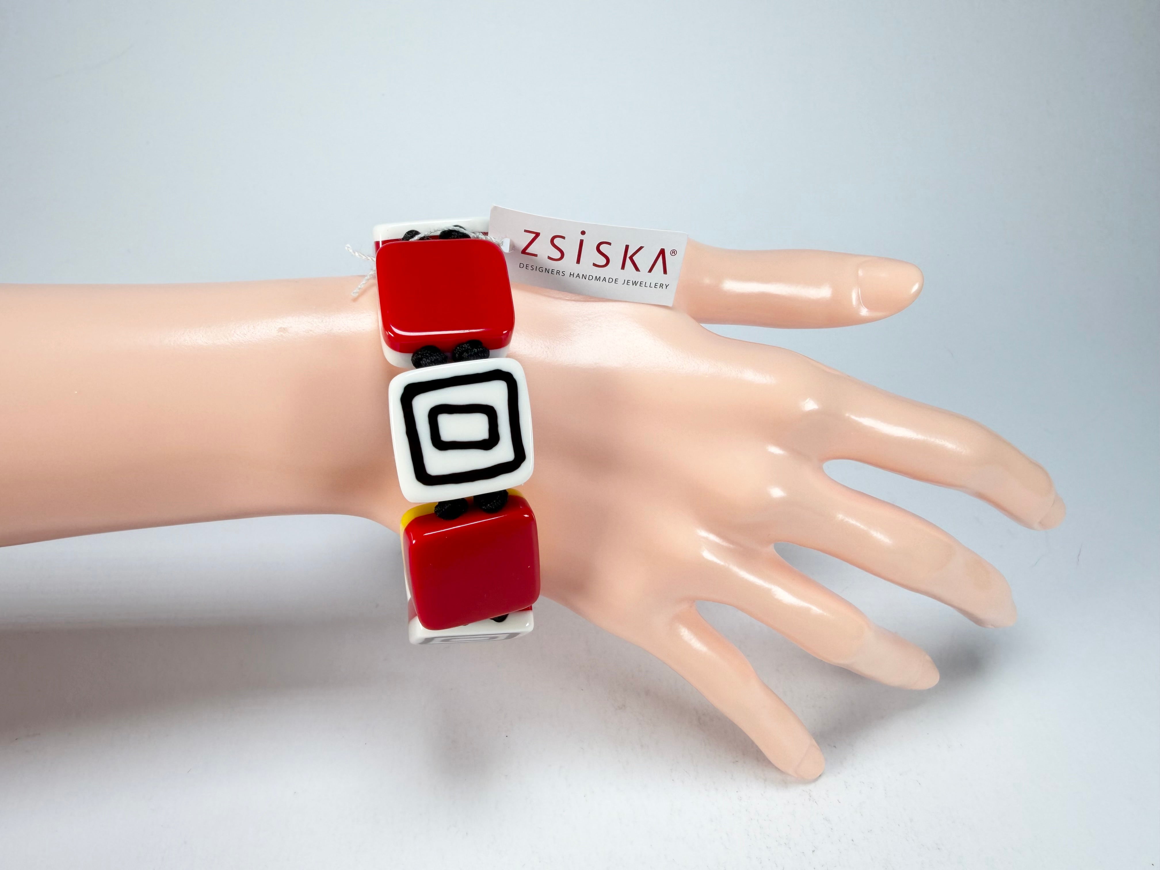 Zsiska - Vertigo Red Large Resin Bracelet ( 3440301REDDQ0L )