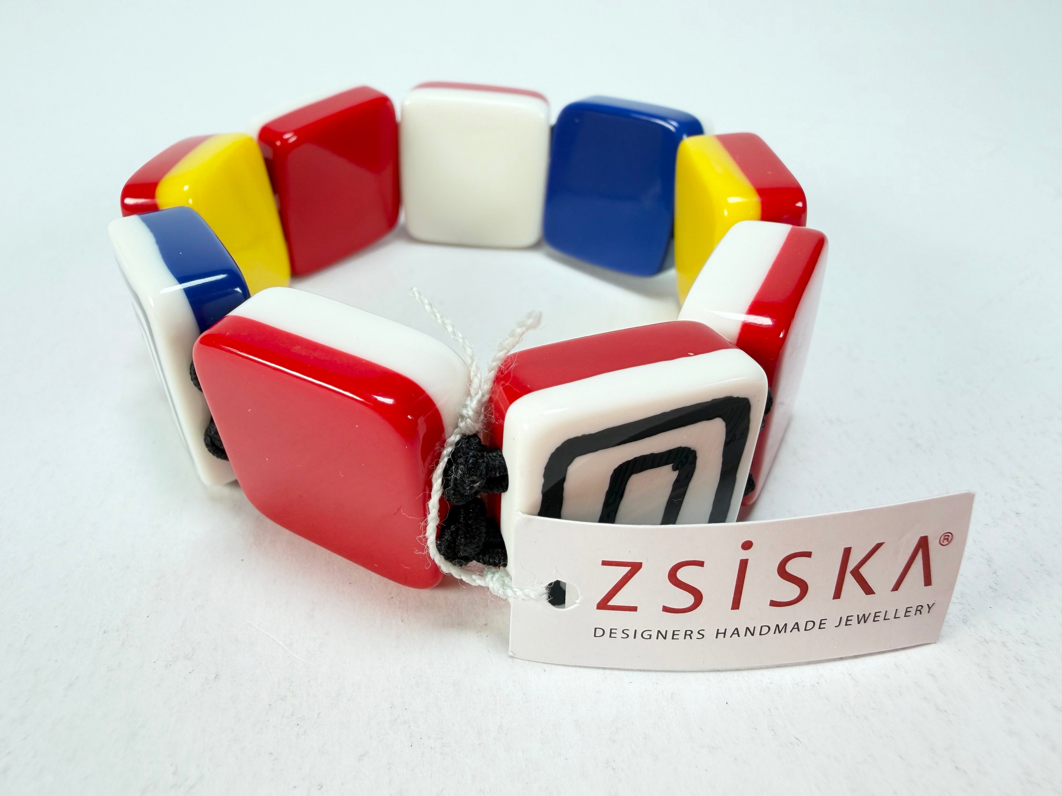 Zsiska - Vertigo Red Large Resin Bracelet ( 3440301REDDQ0L )
