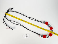Zsiska - Vertigo Red 9 Bead Reversible Resin Necklace ( 3440102REDDQ09 )