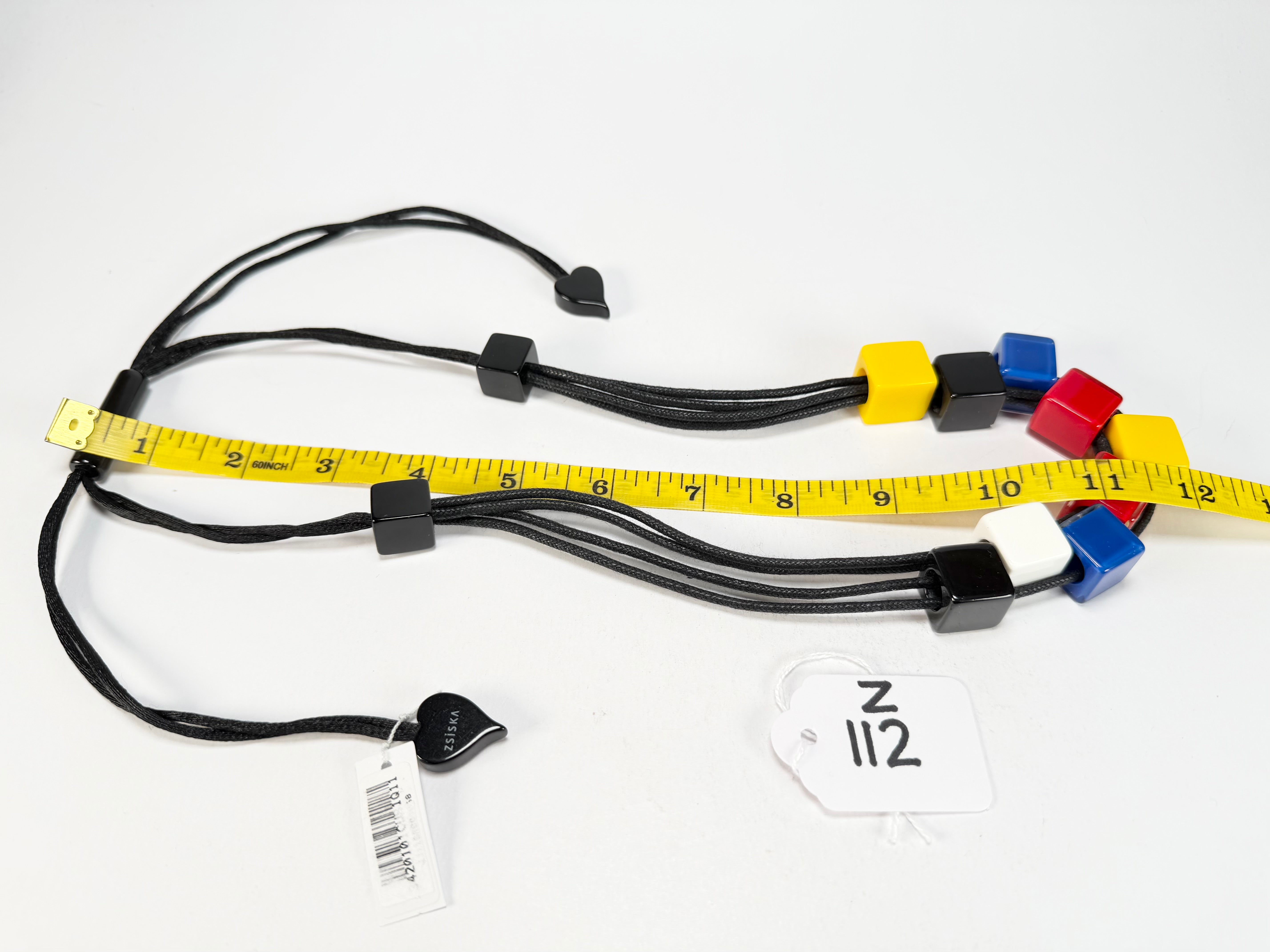 Zsiska - Cubist Mix Coloured Cube Resin Necklace ( 3420101CUB1Q11 )