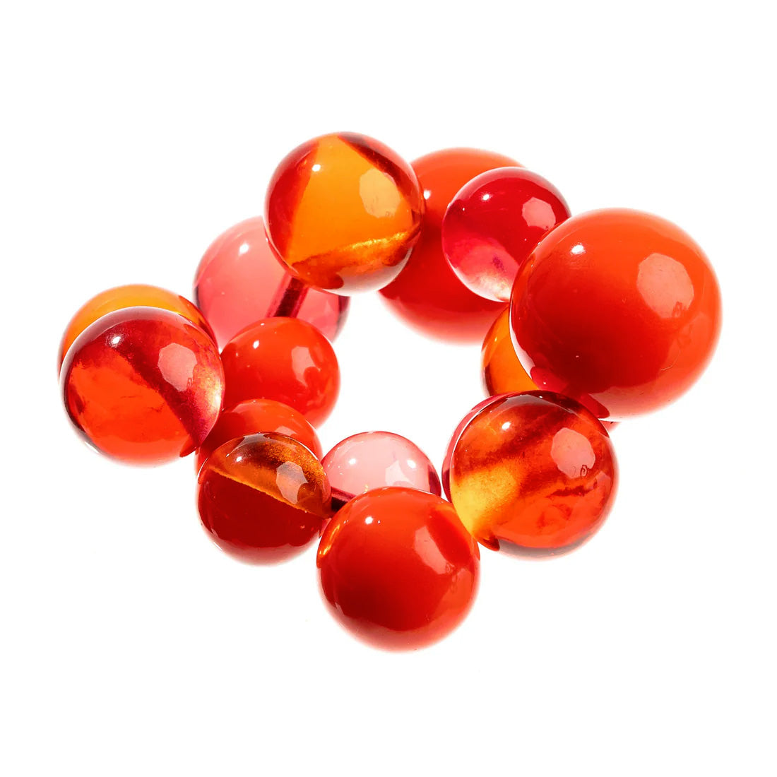 Zsiska - Baubles Red Mix Large Resin Bracelet ( P230301BAU3Q0L )