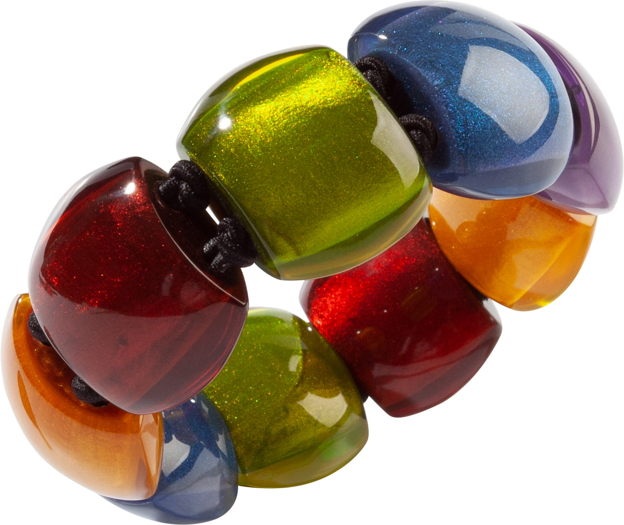 Zsiska - Bellissima New Spectrum Large 9 Bead Resin Bracelet ( 72403010499Q0L )