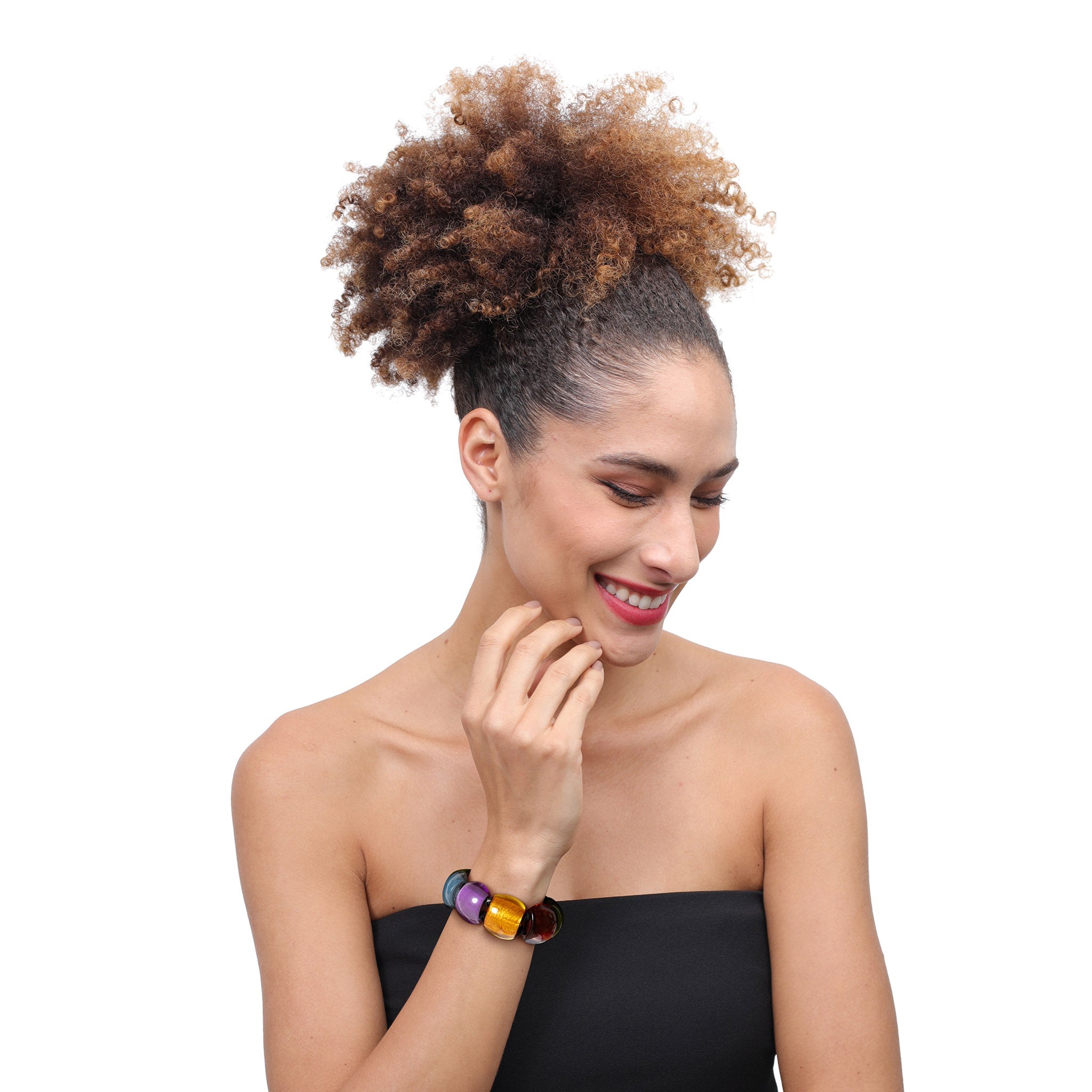 Zsiska - Bellissima New Spectrum Large 9 Bead Resin Bracelet ( 72403010499Q0L )