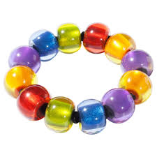Zsiska - Colourful Beads New Spectrum 14 Small Bead Resin Bracelet ( 40103100499Q14-L )