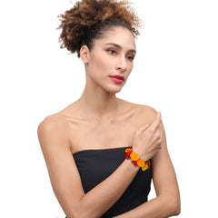 Zsiska - Joy Warm Colours Large Resin Bracelet ( P150301JOY2Q0L )