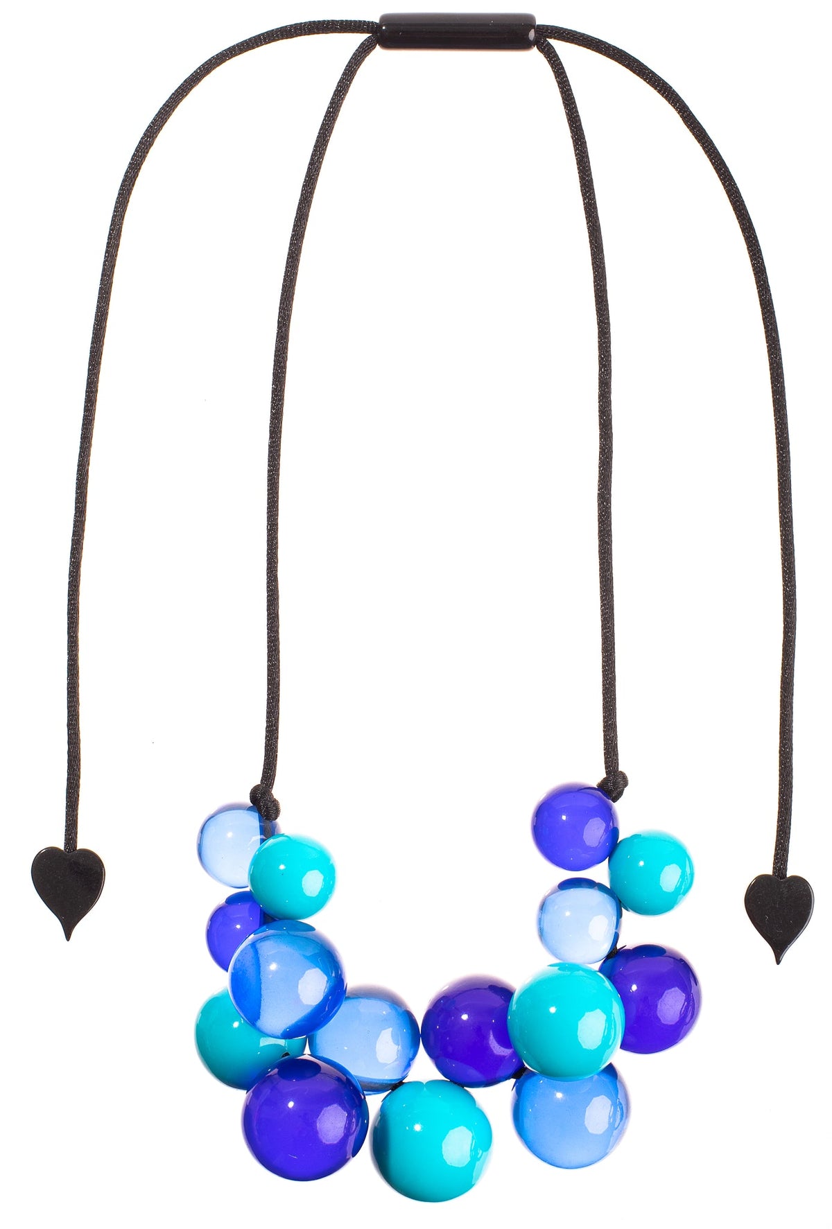 Zsiska - Baubles Blue & Turquoise Resin Necklace ( P230101BAU1Q15 )