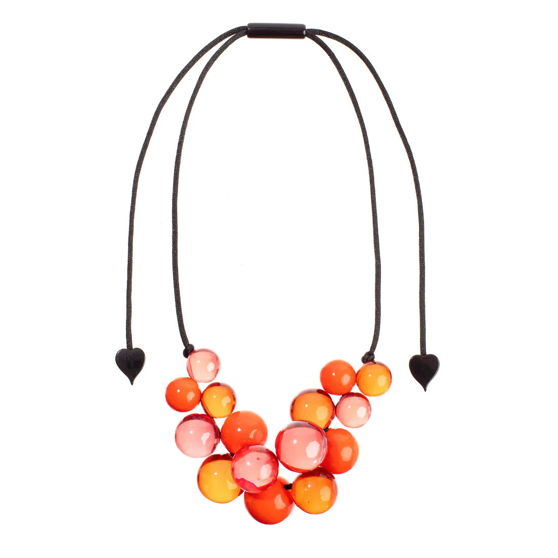 Zsiska - Baubles Red Mix Resin Necklace ( P230101BAU3Q15 )