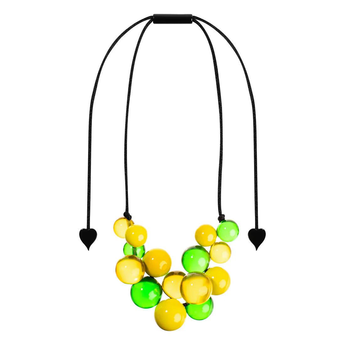 Zsiska - Baubles Yellow & Green Resin Necklace ( P230101BAU2Q15 )