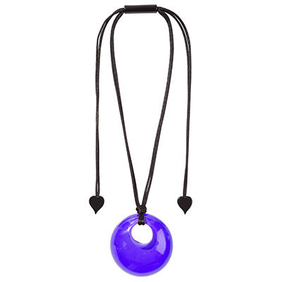 Zsiska - Colourful Statement "Pendant" Purple Resin Necklace ( 40102049018Q00 )