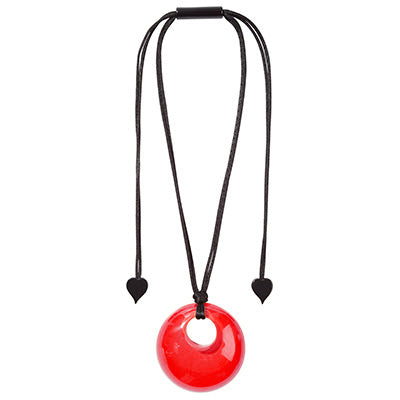 Zsiska - Colourful Statement "Pendant" Red Resin Necklace ( 40102049013Q00 )