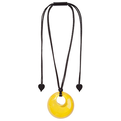 Zsiska - Colourful Statement "Pendant" Yellow Resin Necklace ( 40102049214Q00 )