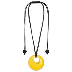 Zsiska - Colourful Statement "Pendant" Yellow Resin Necklace ( 40102049214Q00 )