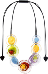 Zsiska - Flora "Prue Leith" Winter Spectrum 7 Bead Resin Necklace ( P0701020499Q07 )