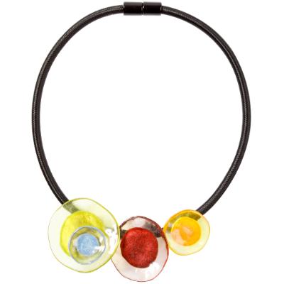 Zsiska - Flora "Prue Leith" New Spectrum 3 Bead Resin Necklace ( P0701510499Q03 )