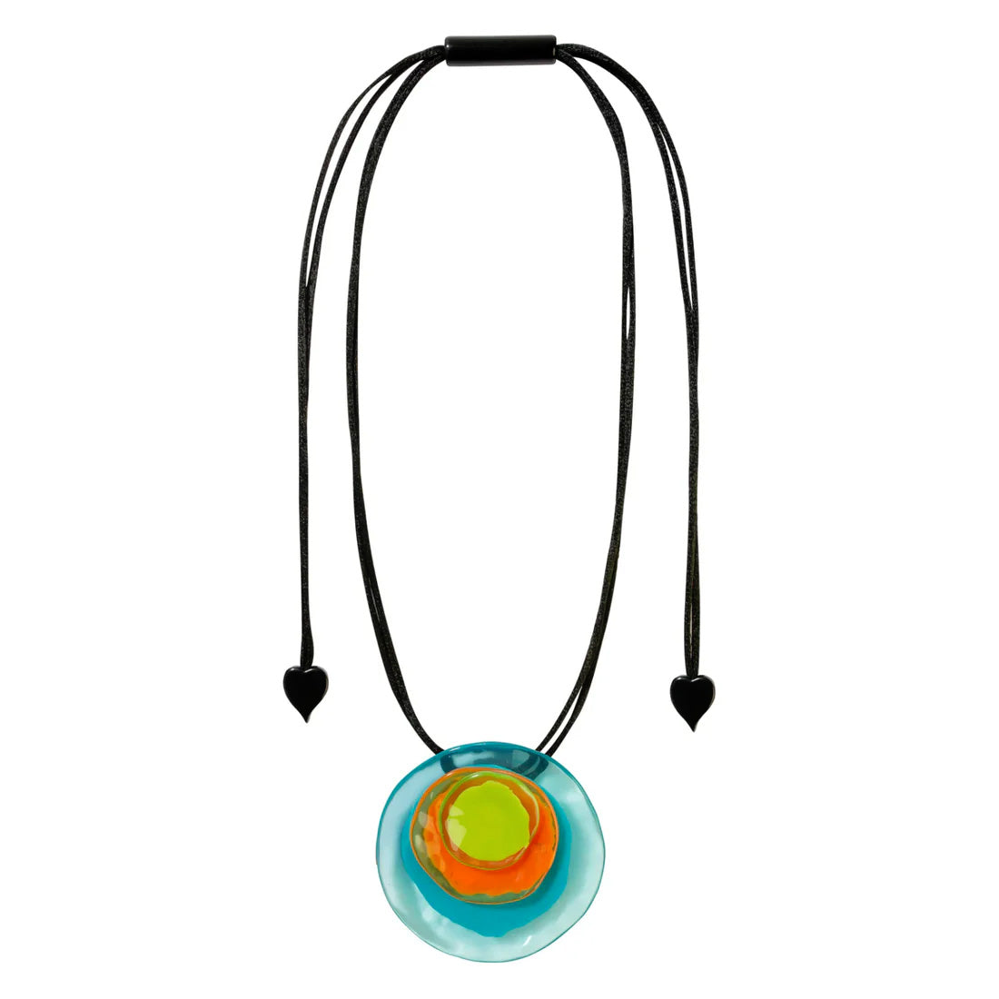 Zsiska - Flora "Prue Leith" Turquoise Single Bead Resin Necklace ( P070201FLO2Q00 )