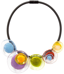 Zsiska - Flora "Prue Leith" Winter Spectrum 5 Bead Resin Necklace ( P0701500499Q05 )