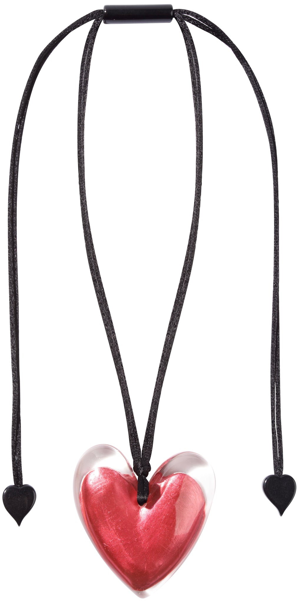 Zsiska - Luxus Pink Heart Pendant Resin Necklace ( 6350205PINKQ00 )