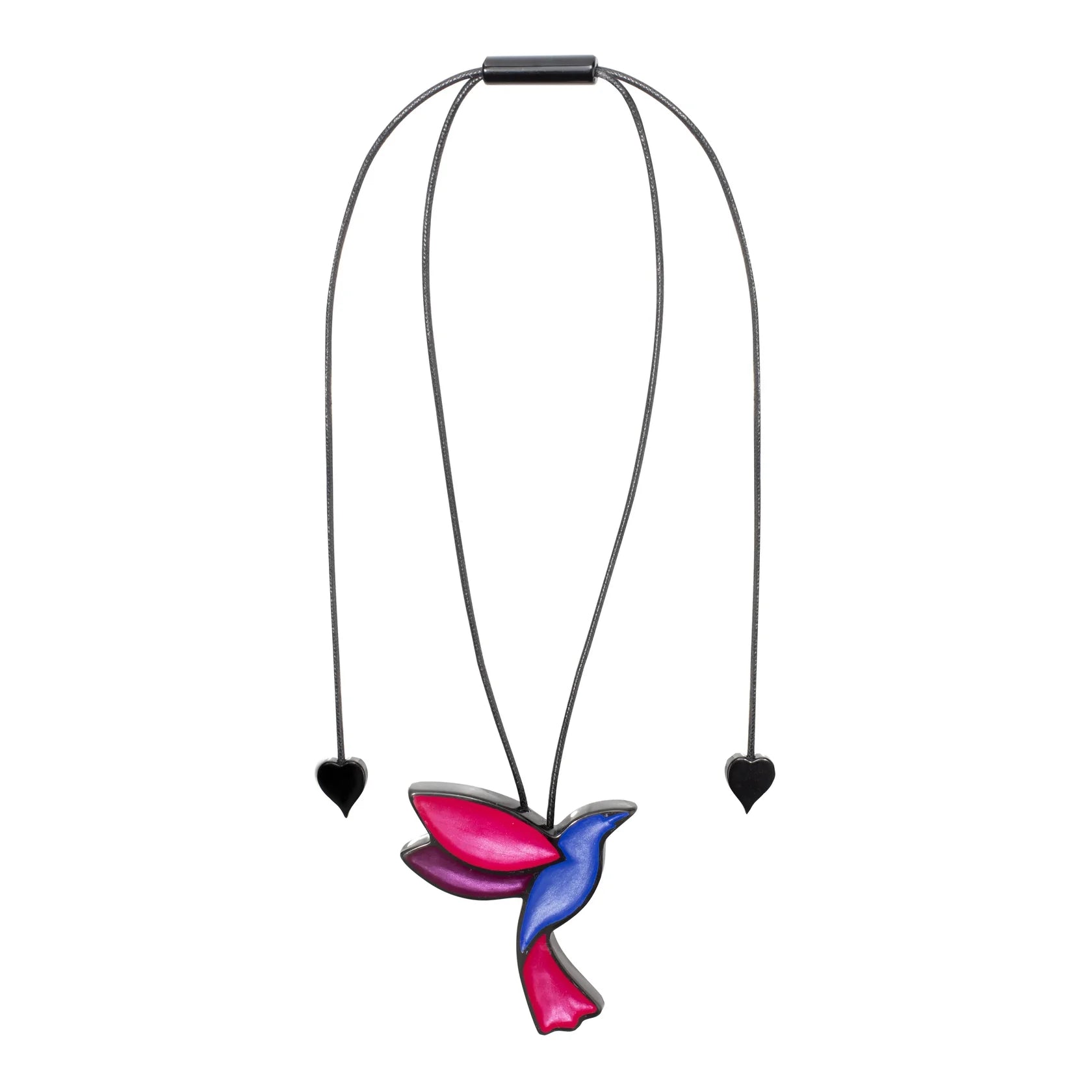 Zsiska - Paradise "Pendant" BLPU Blue And Purple Resin Necklace ( P250201BLPUQ00 )