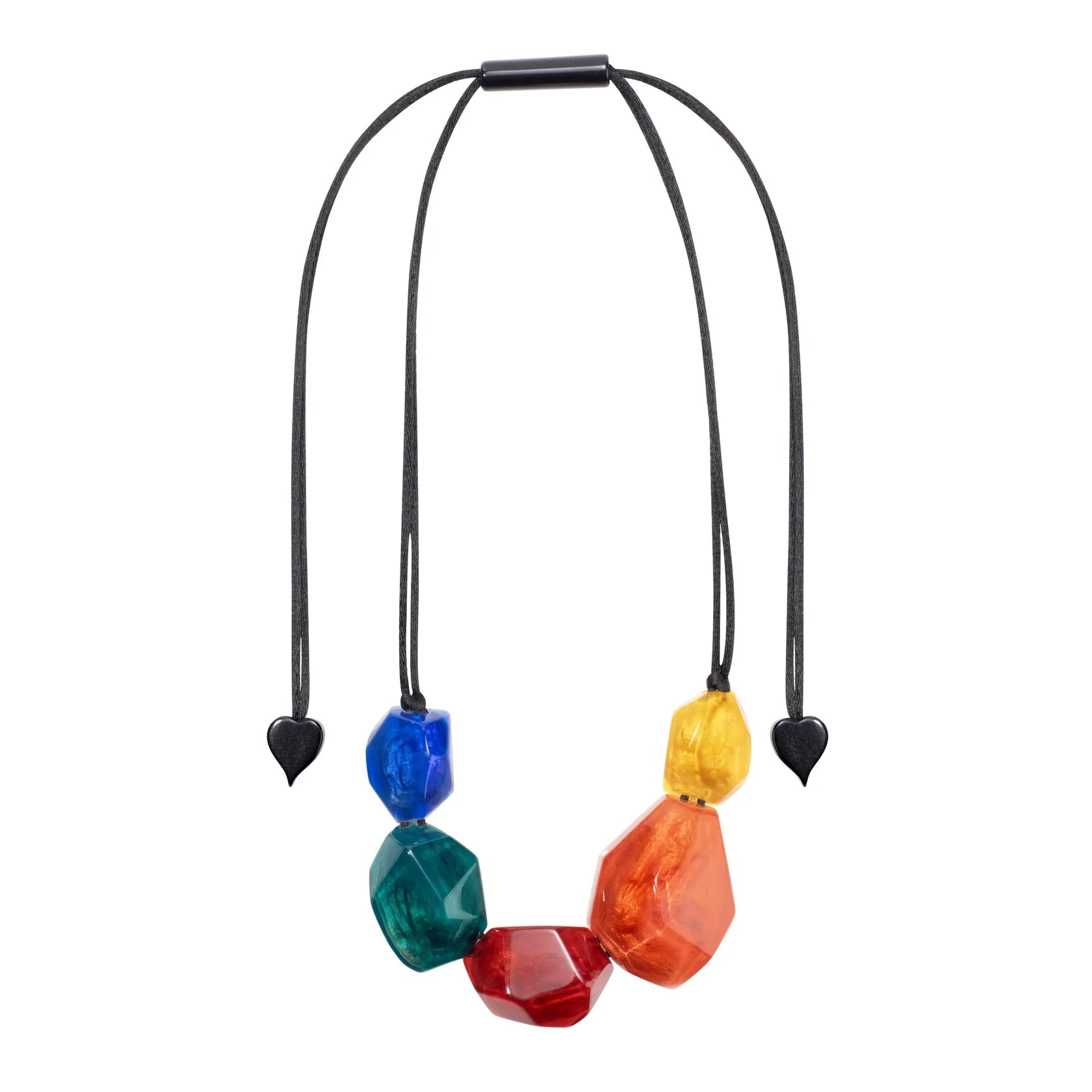 Zsiska - Rock Candy "Prue Leith" Mix Colours Resin Necklace ( P210101MIX1Q05 )