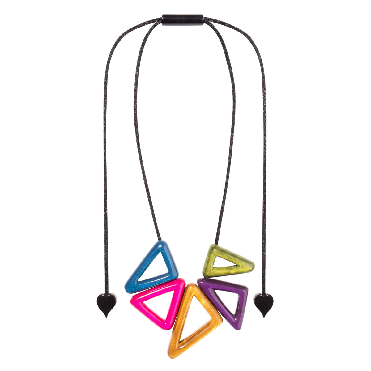 Zsiska - Tria "Prue Leith" Mix Colours 5 Bead Resin Necklace ( P190101MIXXQ05 )