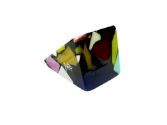 Jackie Brazil "Carre" Art Deco Square Top Resin Ring ( R3082 ) Size UK _ / USA _