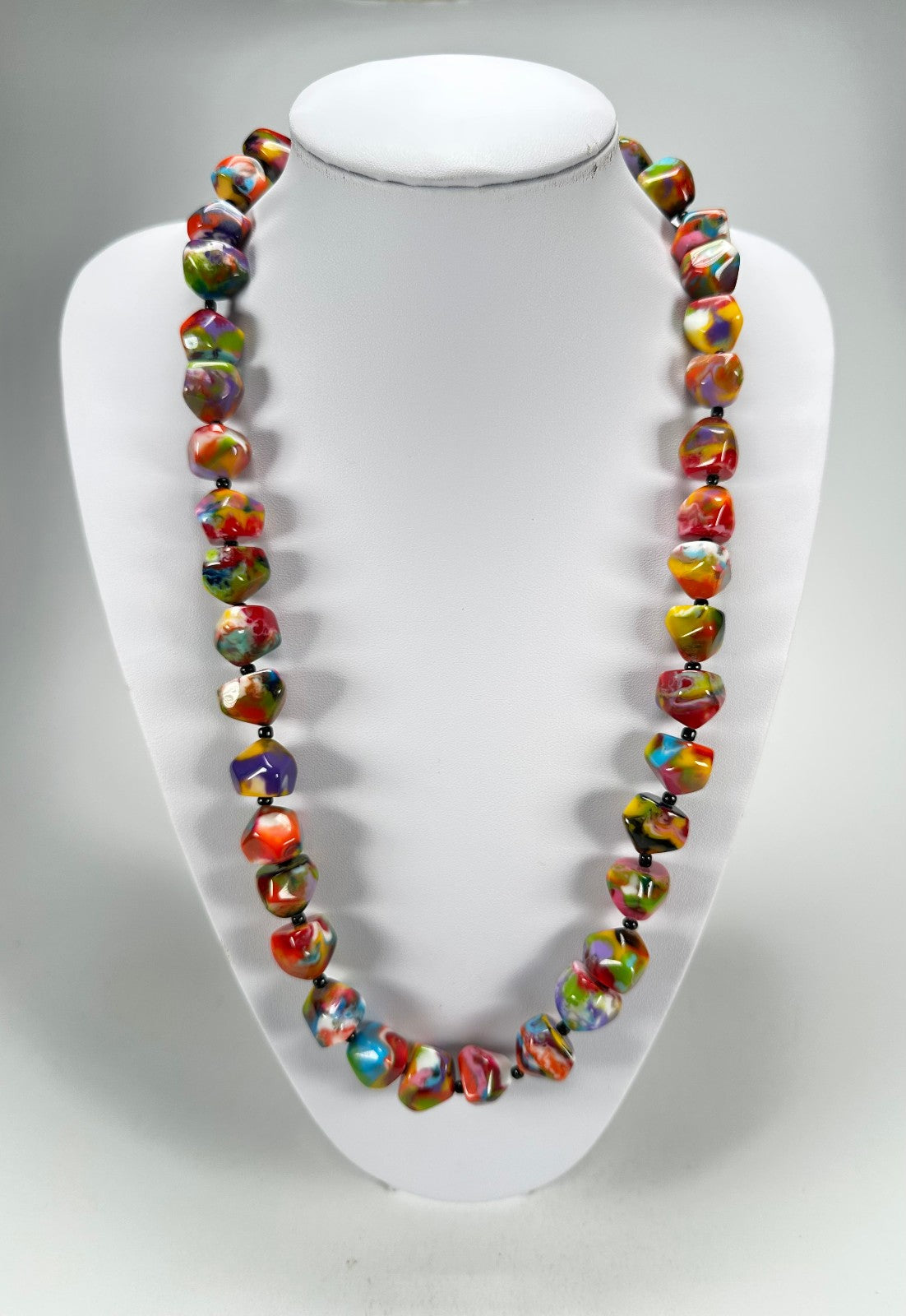 Jackie Brazil "Camille" Kandinsky Small Stones 70cm Necklace ( N0075 )