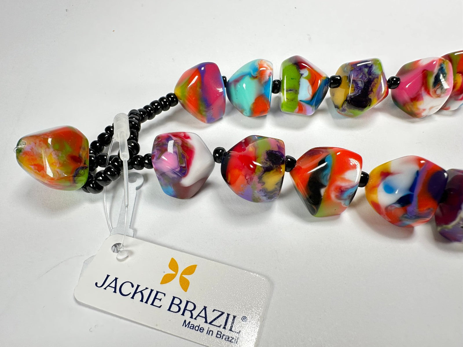 Jackie Brazil "Camille" Kandinsky Small Stones 70cm Necklace ( N0075 )